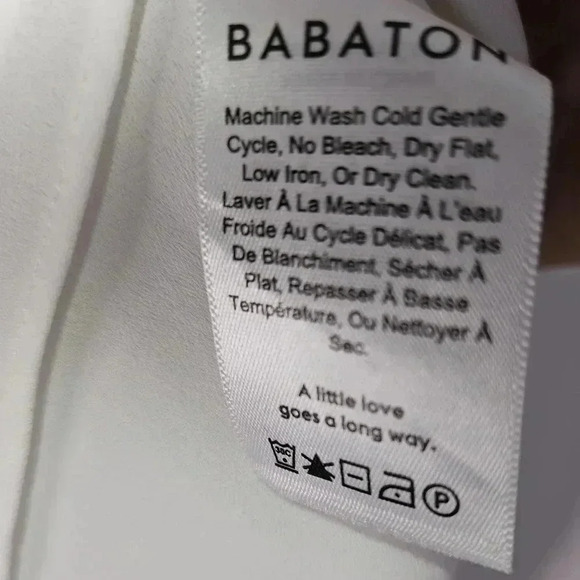 Aritzia Wilfred White Mesh Halter Top Double Linning Stretchy Back Sz  XS/ S - Picture 7 of 9